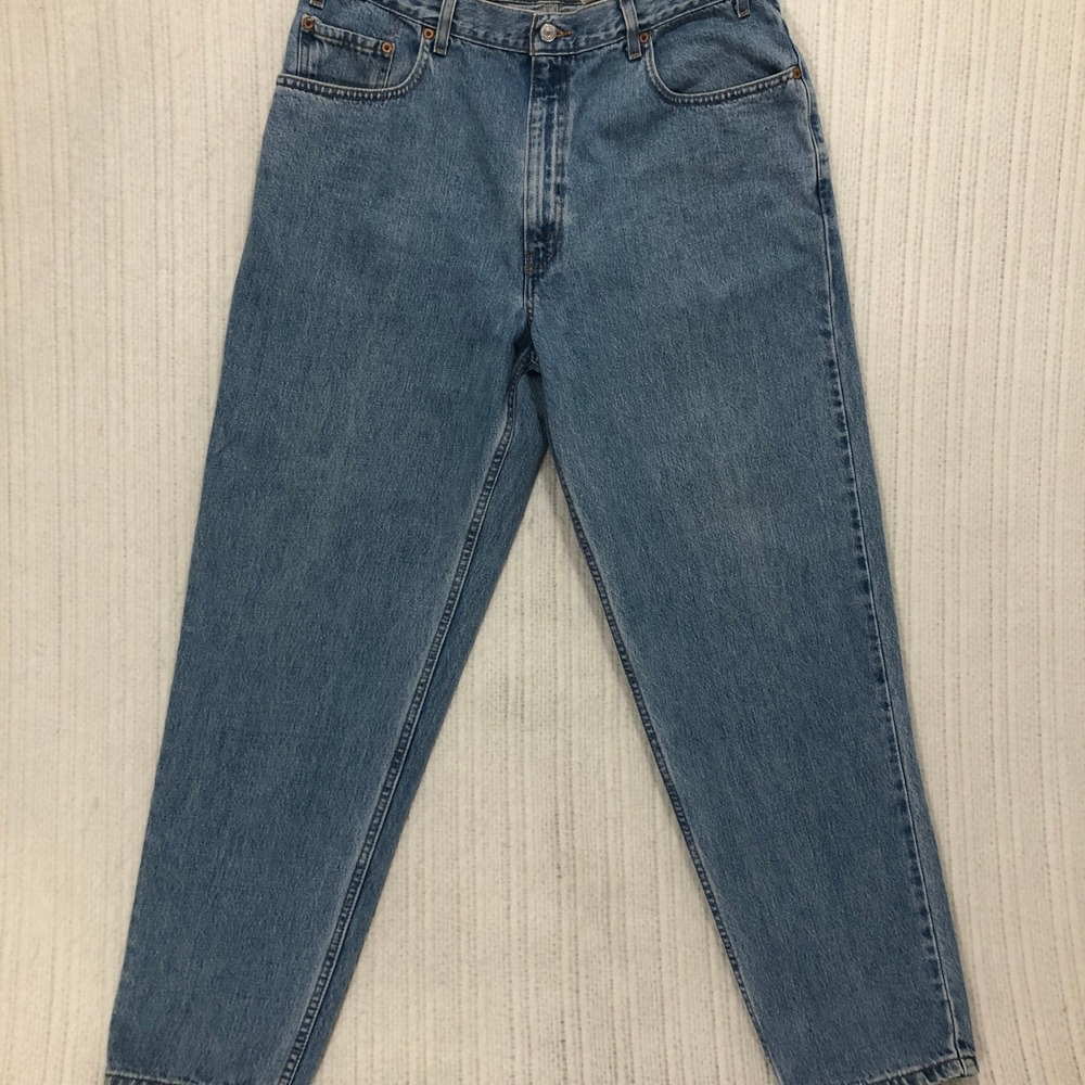 Levis 560 Loose Fit Tapered Leg Jeans Mens 38x32 Medium Wash Blue Vintage 90s